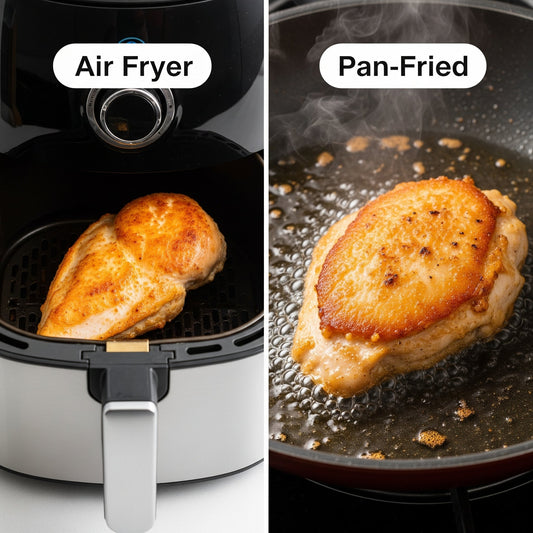 Air-Frying vs. Pan-Frying Chicken for Your Dog: Which Method is Best?
