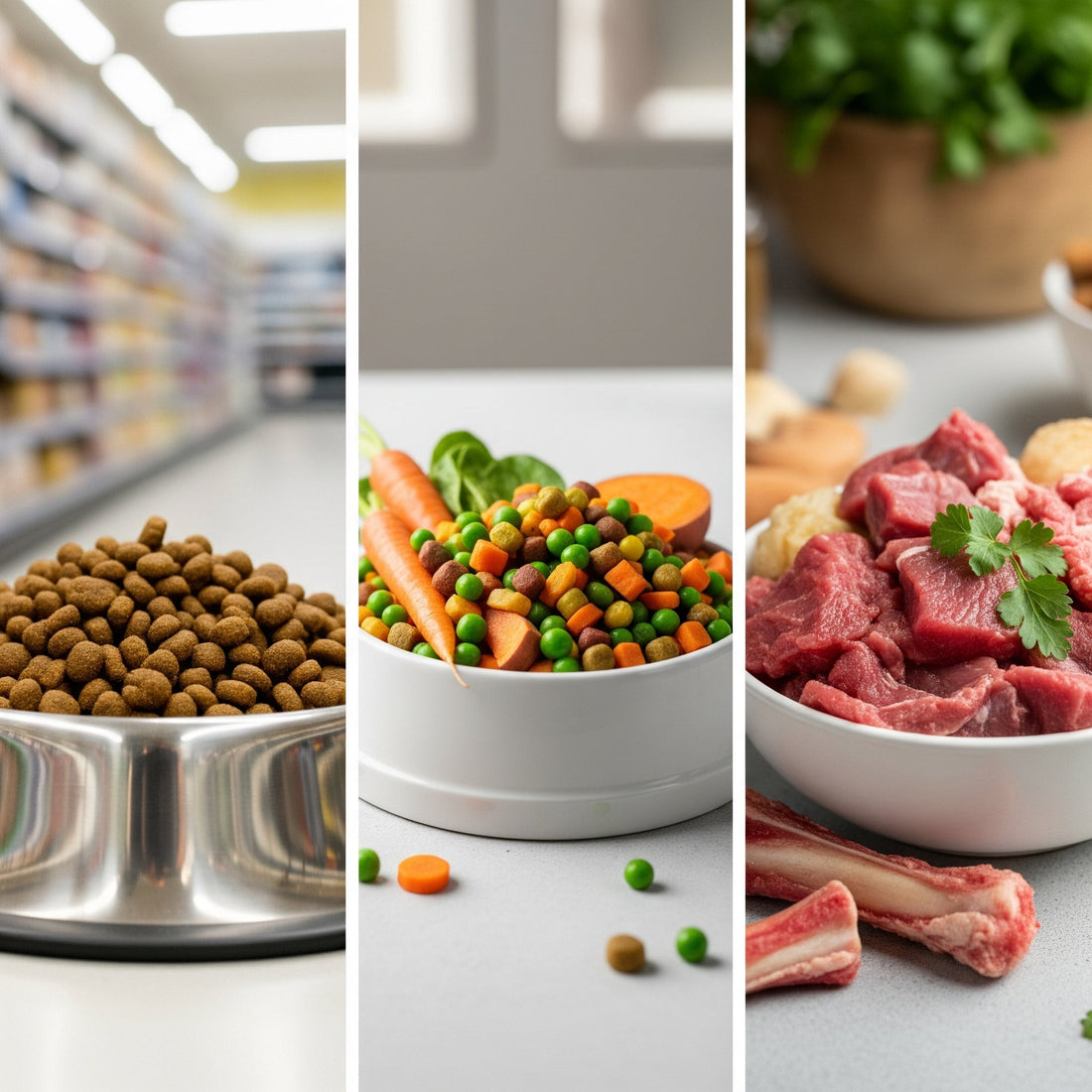 Kibble vs. Fresh Food vs. Raw: A Complete Breakdown for Dog Owners
